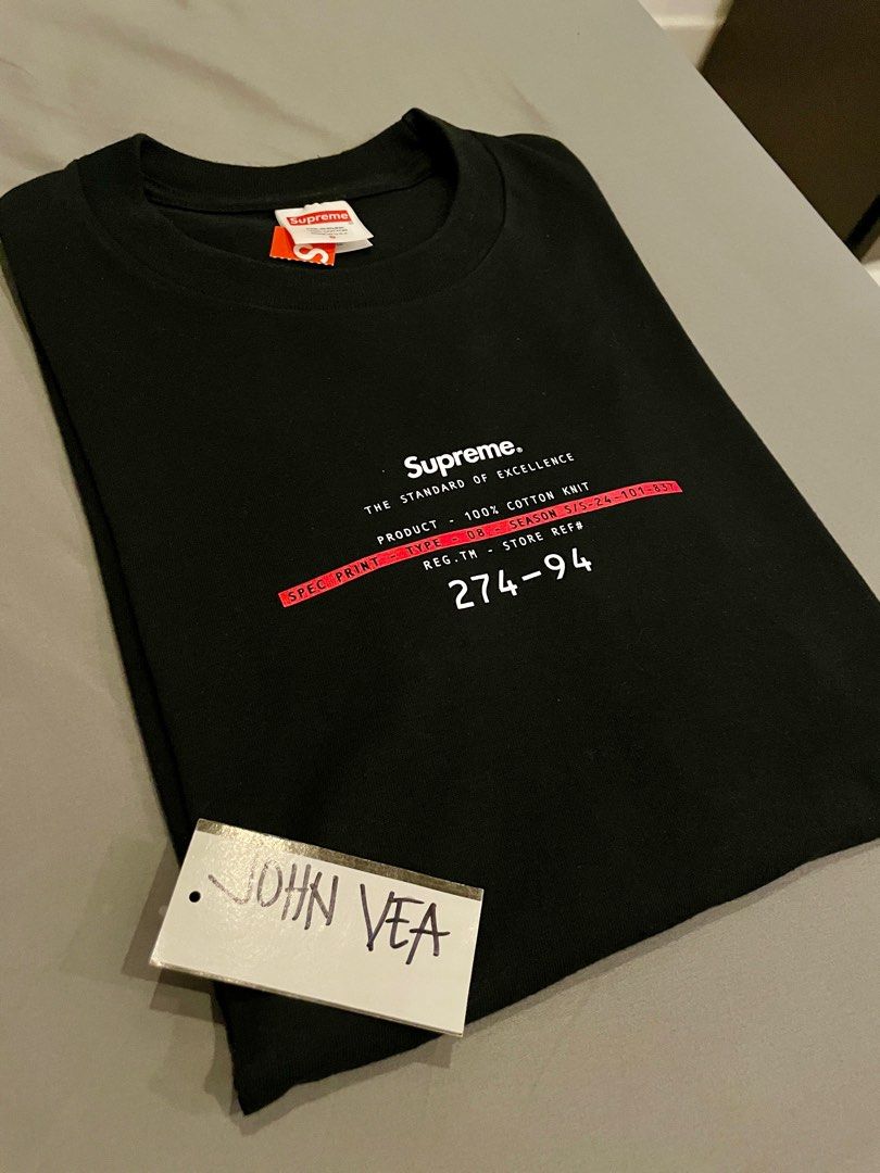 Supreme Standard Tee (Category: Tshirts & Polo Shirts ) located in Aparri. Submitted by johnrobertvea4 (Listing ID 1342849506, Image 1). Description: Supreme Standard Tee (Black) Size: Small Used once Purchased in Japan.