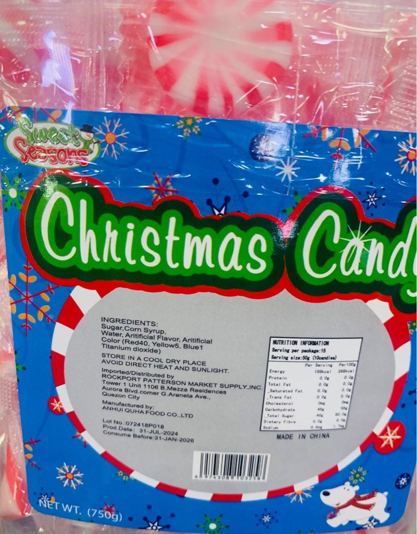 SWEET SEASONS PEPPERMINT CANDY 750G (Category: Other Food & Drinks) located in Imus. Submitted by foodhaveit24 (Listing ID 1342686455, Image 2). Description: SWEET SEASONS PEPPERMINT CANDY 750G.