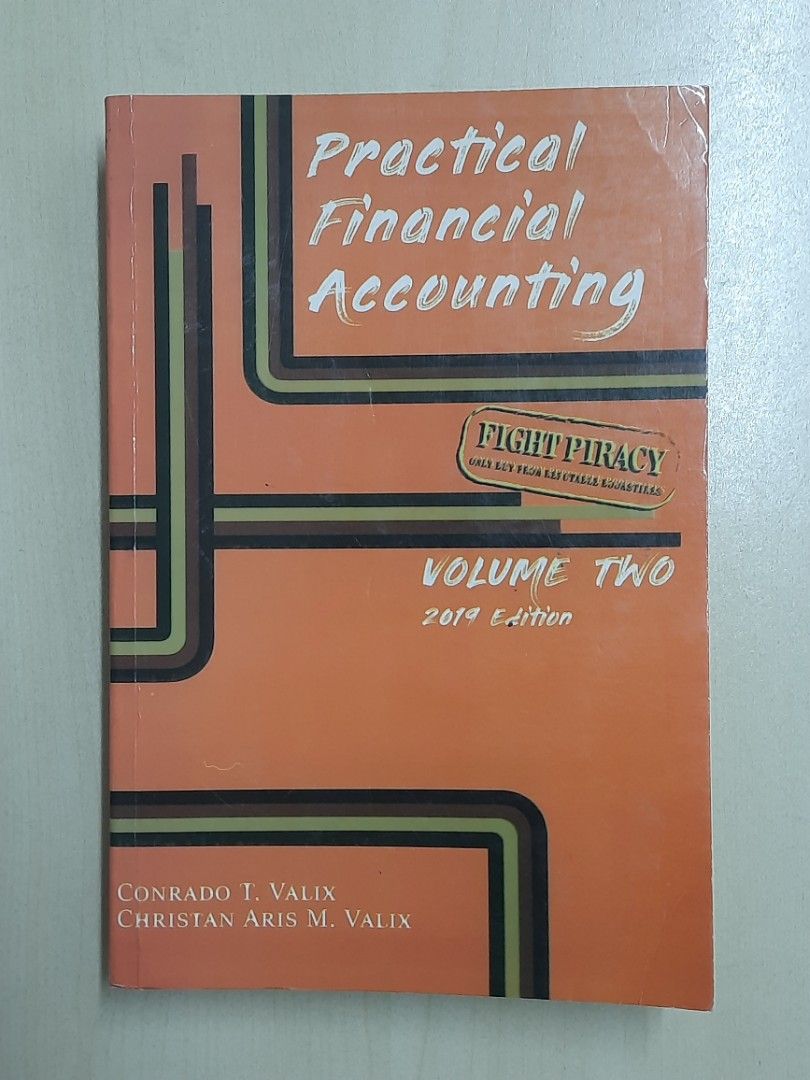 Valix Practical Financial Accounting Volume 2 2019 Edition (Category: Textbooks) located in Quezon City. Submitted by mnlfashion (Listing ID 1342755060, Image 1). Description: Barely Used Minimal writing in pencil inside Accounting Books for Accountancy Students or Board Exam CPALE Review.