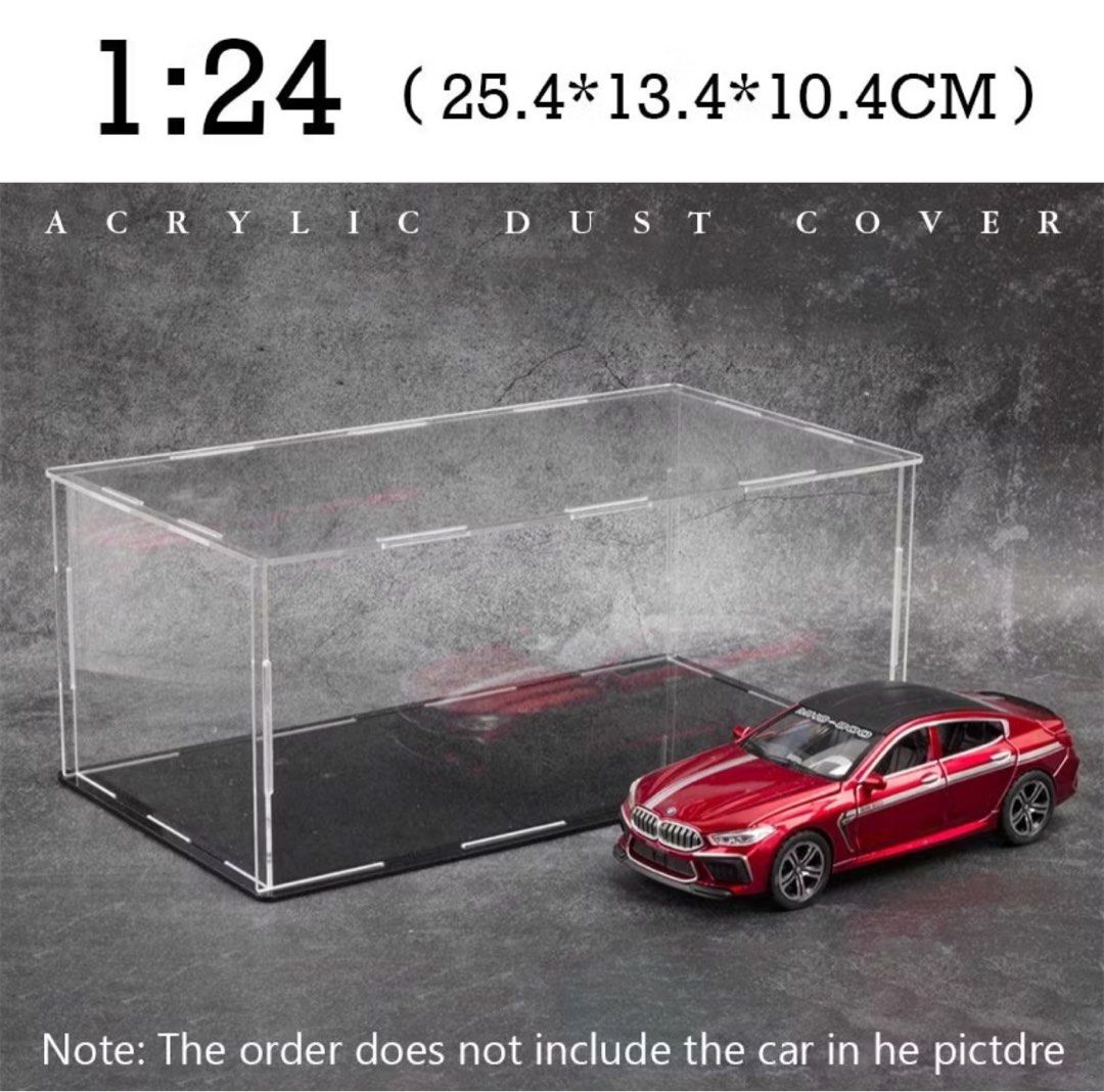 2PCS - Acrylic Display Case Box (1:24) (Category: Storage Boxes & Baskets) located in Marilao. Submitted by 35mm_ (Listing ID 1342950114, Image 1). Description: Acrylic Display Box (2 pcs.) Scale: 1:24 Dimensions: (LxWxH) approx 25.4 x 13.4 x 10.4 cm. 10 x 5.28 x 4.09 in. RFS: Wrong Size. Bought a smaller one.