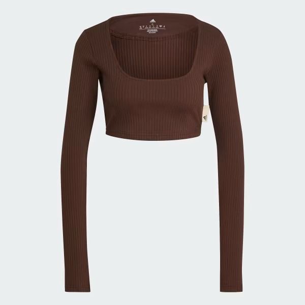 Adidas Studio Lounge Ribbed Cropped Long Sleeve Tee (Category: Longsleeves) located in Mandaluyong City. Submitted by sha.ra (Listing ID 1342979898, Image 3). Description: Adidas Studio Lounge Ribbed Cropped Long Sleeve Tee Used only once Bought for P1,500 Size XS, but fits S removed the tag on the side.