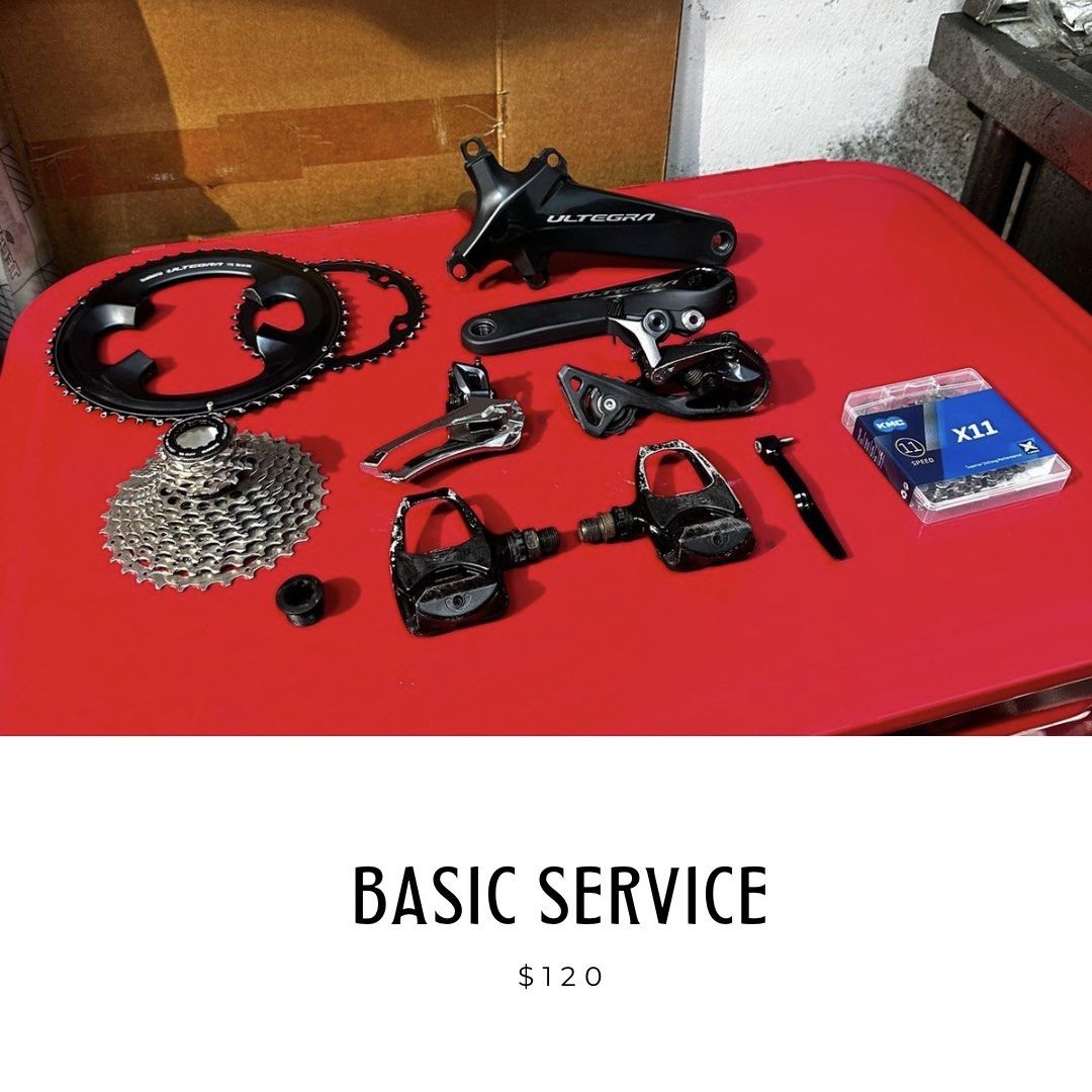 Bicycle Basic Servicing (Category: Bicycles) located in Singapore. Submitted by wofwheelsoffortune (Listing ID 1311268749, Image 1). Description: What’s included in the Basic Service? - Drivetrain stripped and degreased - Frame wash and polish - Gear tuning - Re-greasing and lubrication of drivetrain - Overall bike inspection * Servicing to be carried out by Wizerides * Additional parts will be charged separately * Add on services will be charged