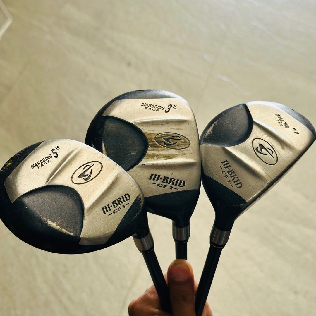 Dunlop Hi-Brid CF1 Maraging Face 15° 3 Wood Regular Graphite Shaft Hi-Brid Grip