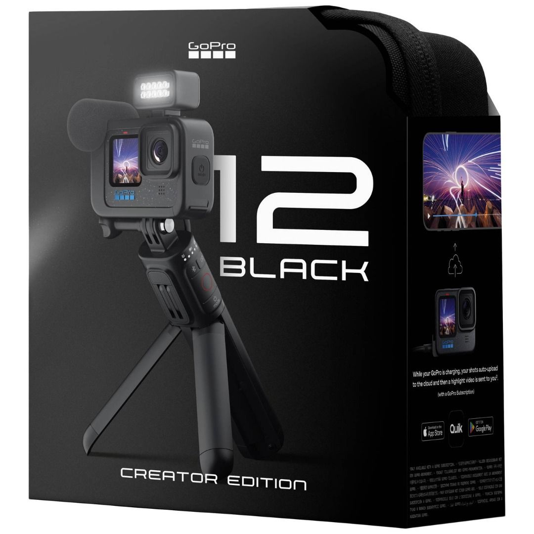 GOPRO HERO 12 CREATOR EDITION (Category: Cameras) located in San Juan City. Submitted by urbangiz_greenhillsmall (Listing ID 1342945971, Image 3). Description: about this item: even more lively pictures with HDR videos and photos (high dynamic range) 2x longer continuous recording time at 5,3K60¹, 1.5 hours at 5.3K30 and over 2.5 hours at 1080p30² VIDEO RESOLUTIONS: 5.3K60, 4K120 + 2.7K240 Exclusively with the Max Lens Mod 2.0, it offers an indus