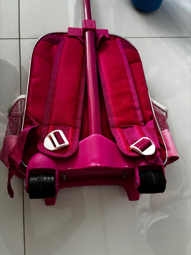 Hello kitty trolley backpack (Category: Babies & Kids Fashion) located in Singapore. Submitted by purplevgod (Listing ID 1342943034, Image 3). Description: Received as gift . Used a few times at home but didn’t use outside or schools Good condition. Self collect price. .