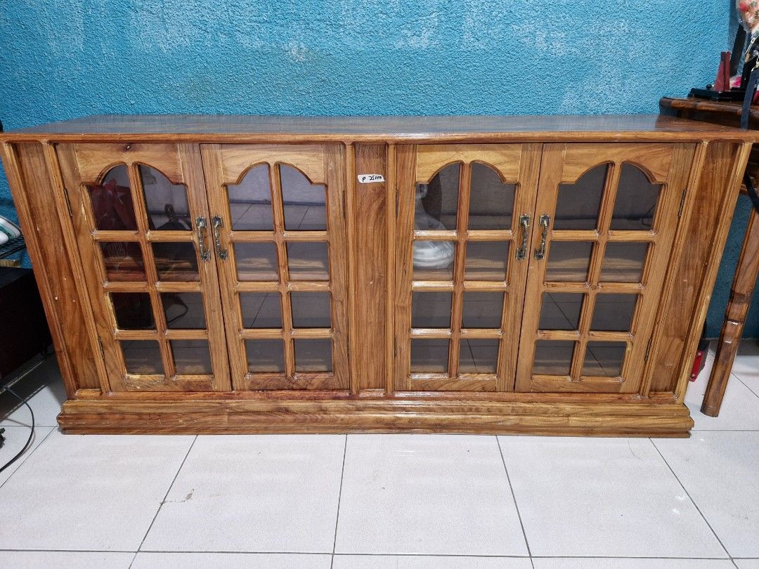Narra Buffet Cabinet (Category: Shelves, Cabinets & Racks) located in Paranaque City. Submitted by chercami (Listing ID 1342867967, Image 1). Description: Narra Buffet Cabinet (all solid Narra) Dimension: 66x19x30 inches Pick up: Brgy. Don Bosco, Paran̈aque.