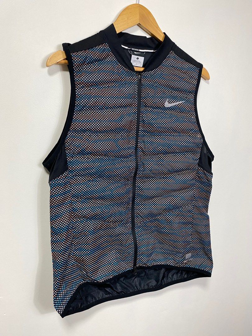 Nike Aeroloft 800 Flash Running Vest Reflective Men s Fashion Tops Sets Vests on Carousell