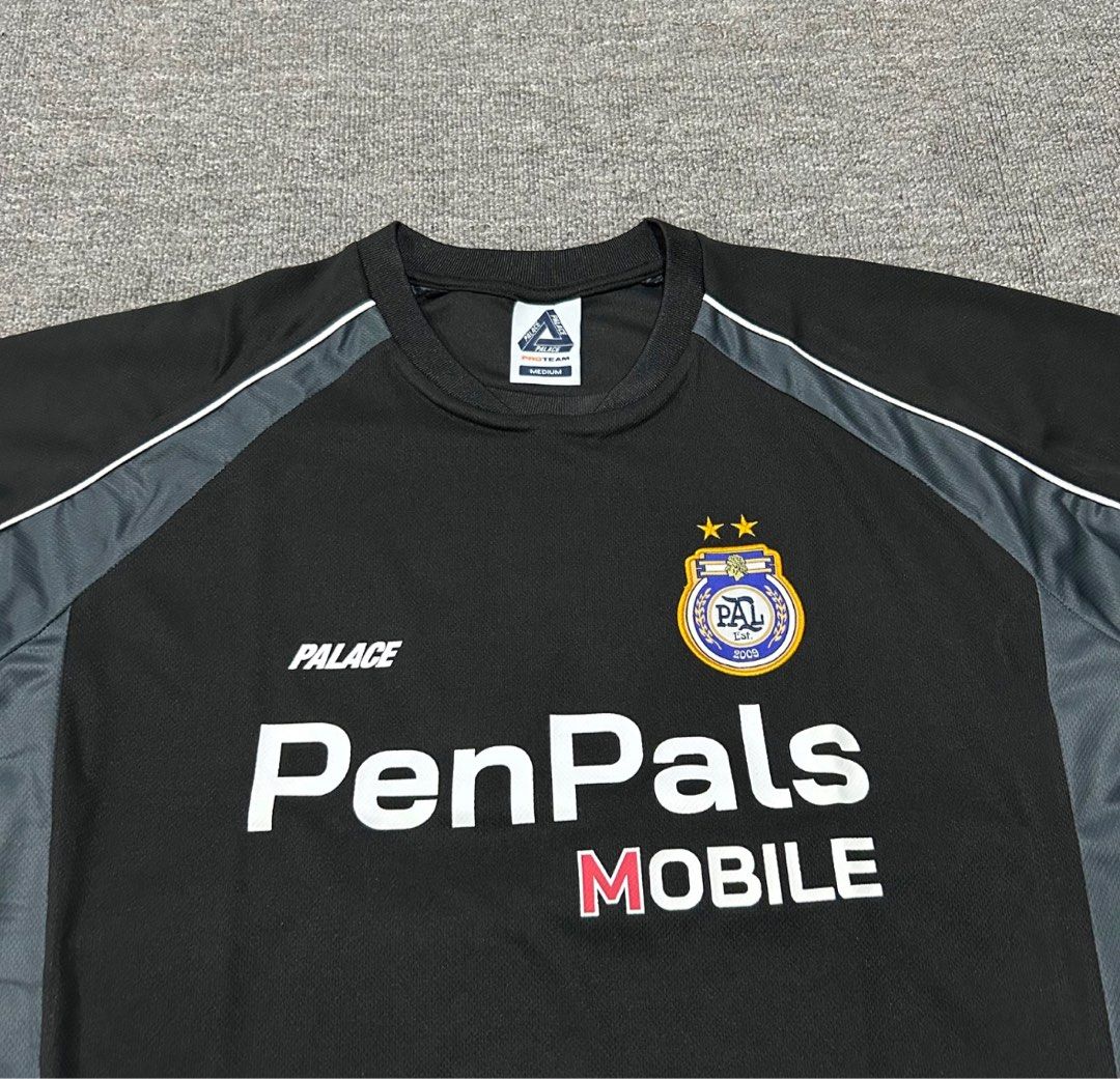 Palace Pen Pals Jersey Black, Men's Fashion, Activewear on