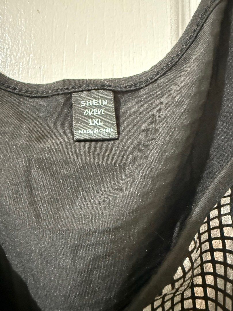Party Top (Category: Blouses) located in Pasig City. Submitted by chechitaco07 (Listing ID 1342912297, Image 3). Description: Silver/Black color Super nice when worn Size 1XL Plus SF.