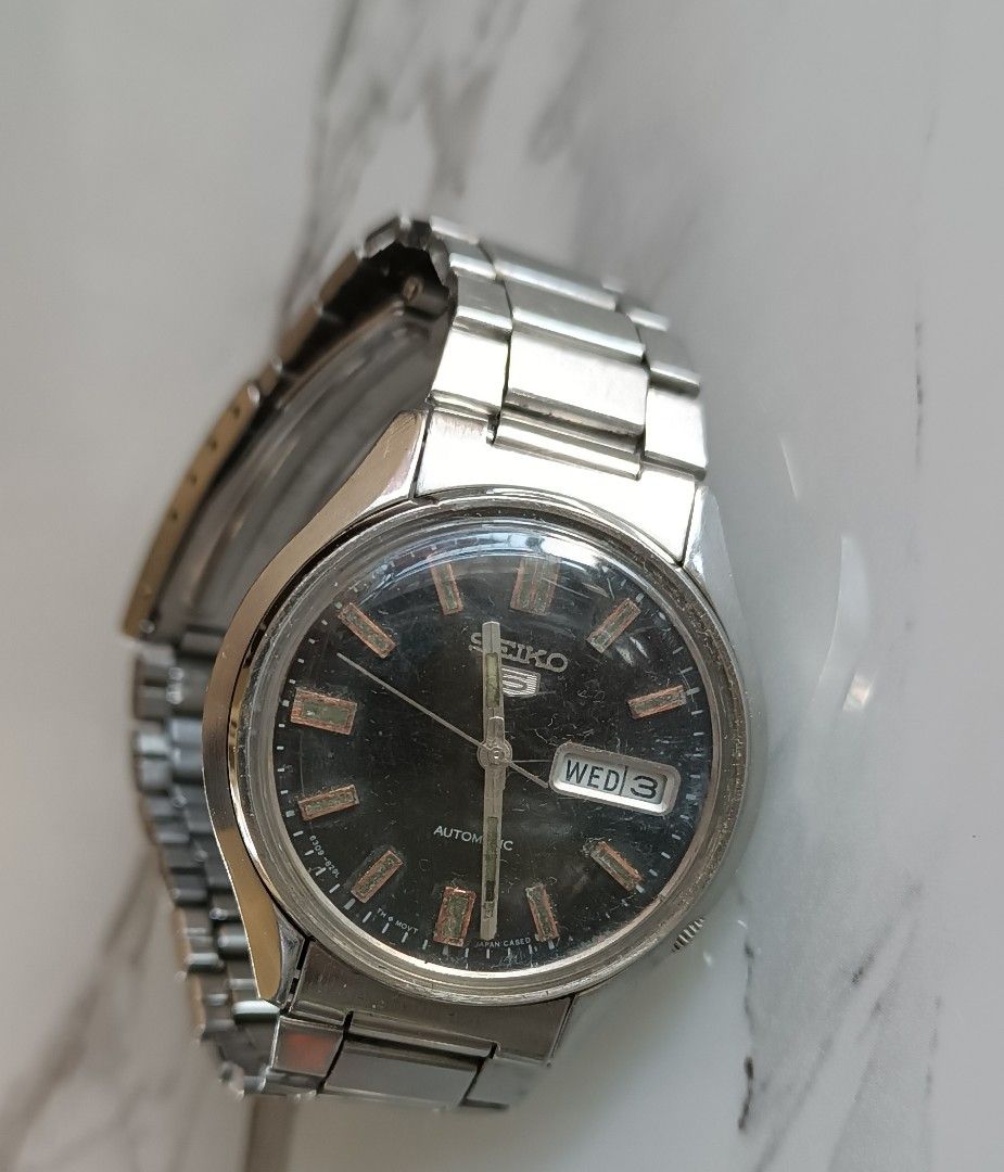 Seiko 5 自動表 （分類：手錶）位於 Hong Kong。 由 lamchris 提交（商品編號 1342940658，圖片 1）。簡介： seiko 5 automatic watch, vintage dial。