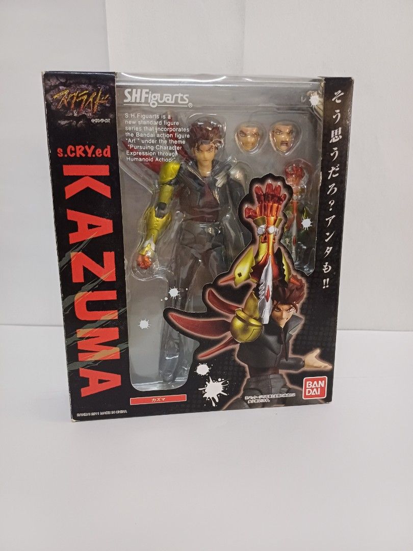 s.h.figuarts SH Kazuma Scryed s.cry.ed Bandai Action Figure (Category: Toy Figures) located in Singapore. Submitted by kittyleekityin (Listing ID 1342880916, Image 2). Description: Pre-Owned Complete items in Box Figure 14.5 cm Height.