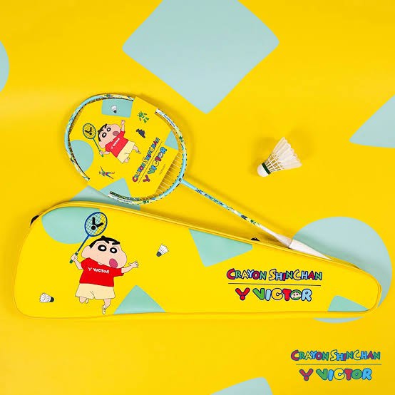 Shin Chan Badminton Racket, Sports Equipment, Sports & Games, Racket ...