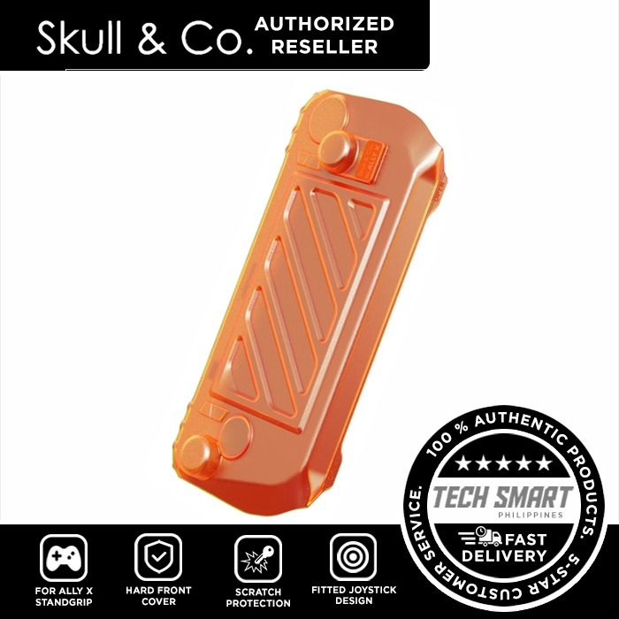Skull & Co. HardShell Front Cover for Ally X StandGrip (GripCase) (Category: Cases & Covers) located in Las Pinas. Submitted by techsmartph (Listing ID 1342954131, Image 2). Description: Black - 599 Green - 599 Orange - 599 Black Bundle - 1199 * Easily install on our StandGrip (GripCase) for ROG Ally X * Light and Hard Front Shell - Resistant to Scratching and Squeezing. * Lightweight Design - Portable Travel, Minimal Space Occupied. * Fitted Joy