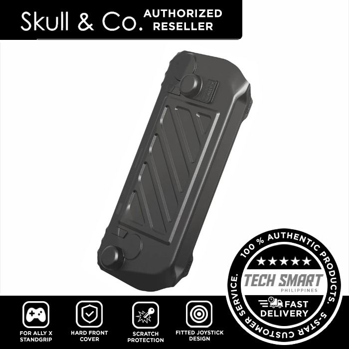 Skull & Co. HardShell Front Cover for Ally X StandGrip (GripCase) (Category: Cases & Covers) located in Las Pinas. Submitted by techsmartph (Listing ID 1342954131, Image 1). Description: Black - 599 Green - 599 Orange - 599 Black Bundle - 1199 * Easily install on our StandGrip (GripCase) for ROG Ally X * Light and Hard Front Shell - Resistant to Scratching and Squeezing. * Lightweight Design - Portable Travel, Minimal Space Occupied. * Fitted Joy