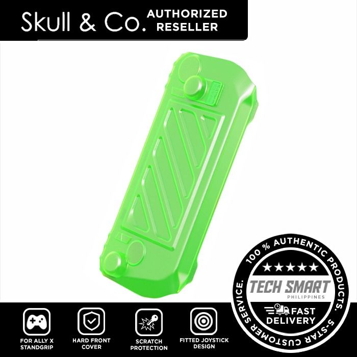 Skull & Co. HardShell Front Cover for Ally X StandGrip (GripCase) (Category: Cases & Covers) located in Las Pinas. Submitted by techsmartph (Listing ID 1342954131, Image 3). Description: Black - 599 Green - 599 Orange - 599 Black Bundle - 1199 * Easily install on our StandGrip (GripCase) for ROG Ally X * Light and Hard Front Shell - Resistant to Scratching and Squeezing. * Lightweight Design - Portable Travel, Minimal Space Occupied. * Fitted Joy
