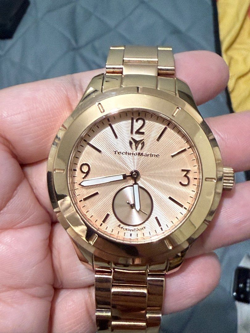 Technomarine Moon Sun - rosegold (Category: Women's Watches) located in Manila. Submitted by emherana (Listing ID 1342973982, Image 2). Description: LP Barely used For batt replacement Rfs: i prefer smart watch.