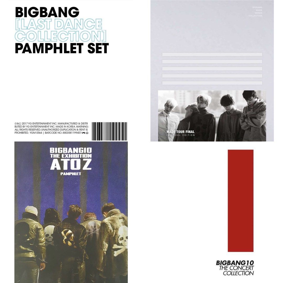アイドル BIGBANG LAST DANCE COLLECTION PAMPHLET BIGBANG [LAST DANCE COLLECTION] PAMPHLET SET ⁍ Sales Date