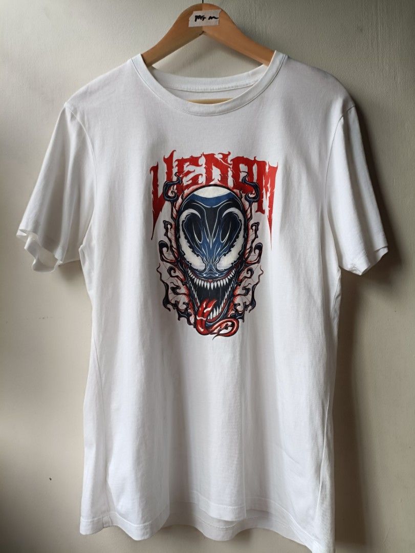 Buy White Uniqlo Venom Edition Tee (Category: Tshirts & Polo Shirts ) located in Taguig. Submitted by ms.kith_closet (Listing ID 1343075474, Image 1). Description: Issue: Cut Wash Tag Condition: 9/10 Color rate: 9/10 - White 100% Cotton Please Check Measurements: Dimes:19.5W x 27L inches Large on Tag Please See Pictures for reference No Stains No Sunfade No Pinhole No Crack Prints *Color may vary due to lighting *All items need washed *All items 