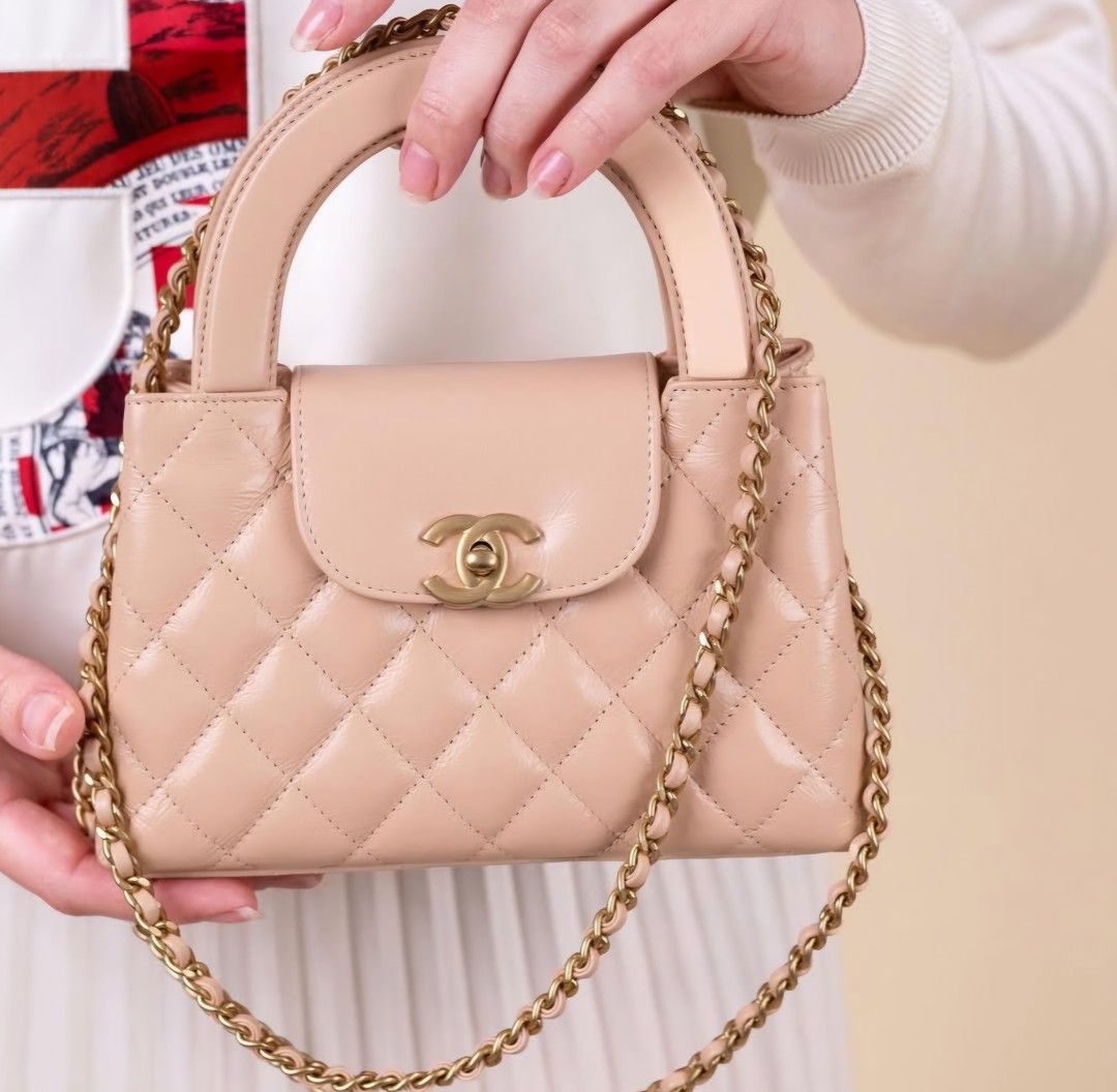 Chanel Mini / Small Kelly Bag 25C in Beige Calfskin Chanel