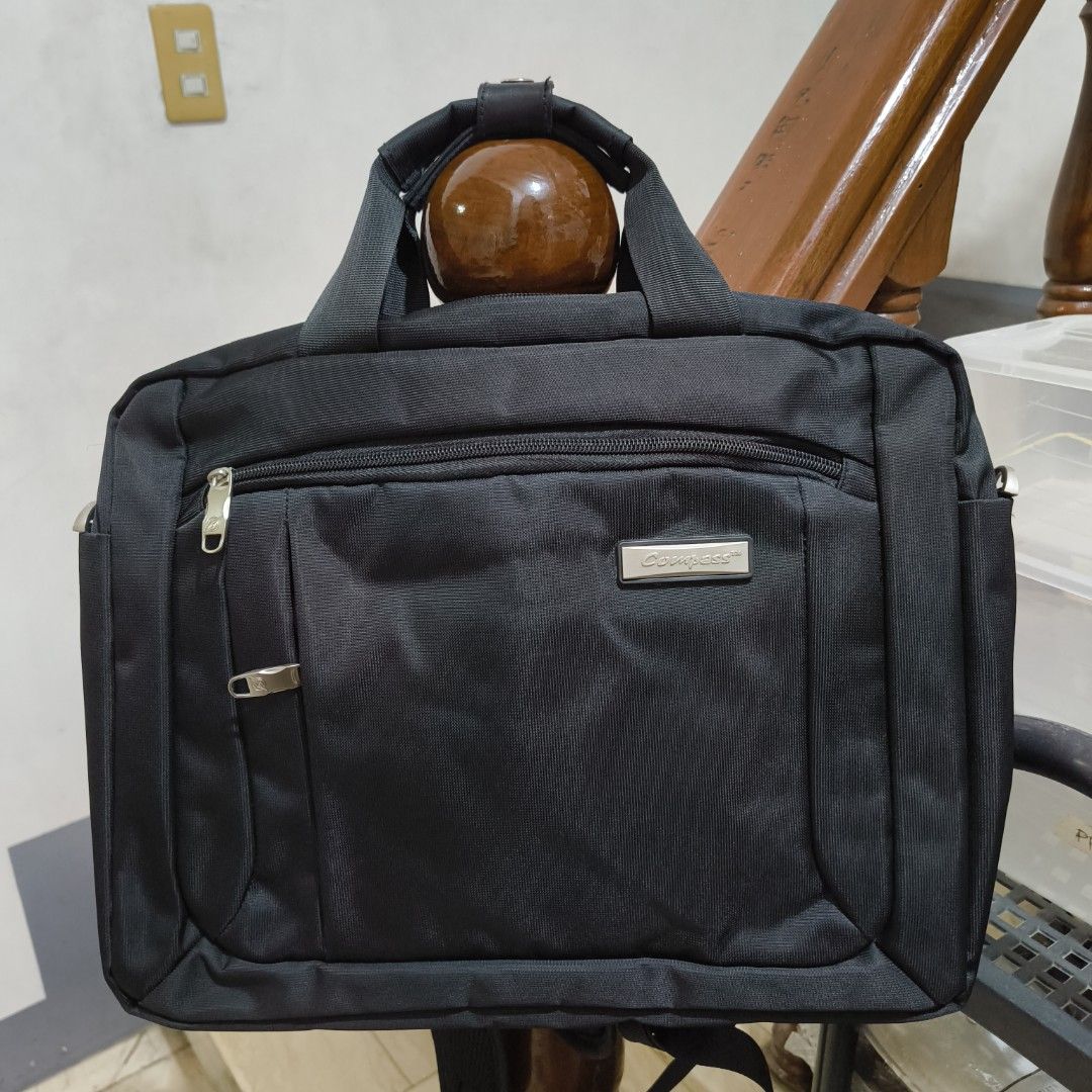 Compass Multi-Way Laptop Bag (Category: Laptop Bags & Sleeves) located in Paranaque City. Submitted by 365inasnap (Listing ID 1343170939, Image 1). Description: My dad is in the process of selling bags he does not use anymore. This is one of them. Like buying 3 bags for the price of one—a messenger bag, laptop bag, AND a backpack all in one. If you get the one-sided shoulder issue with cross body bags, the upside here is you can convert it to a b