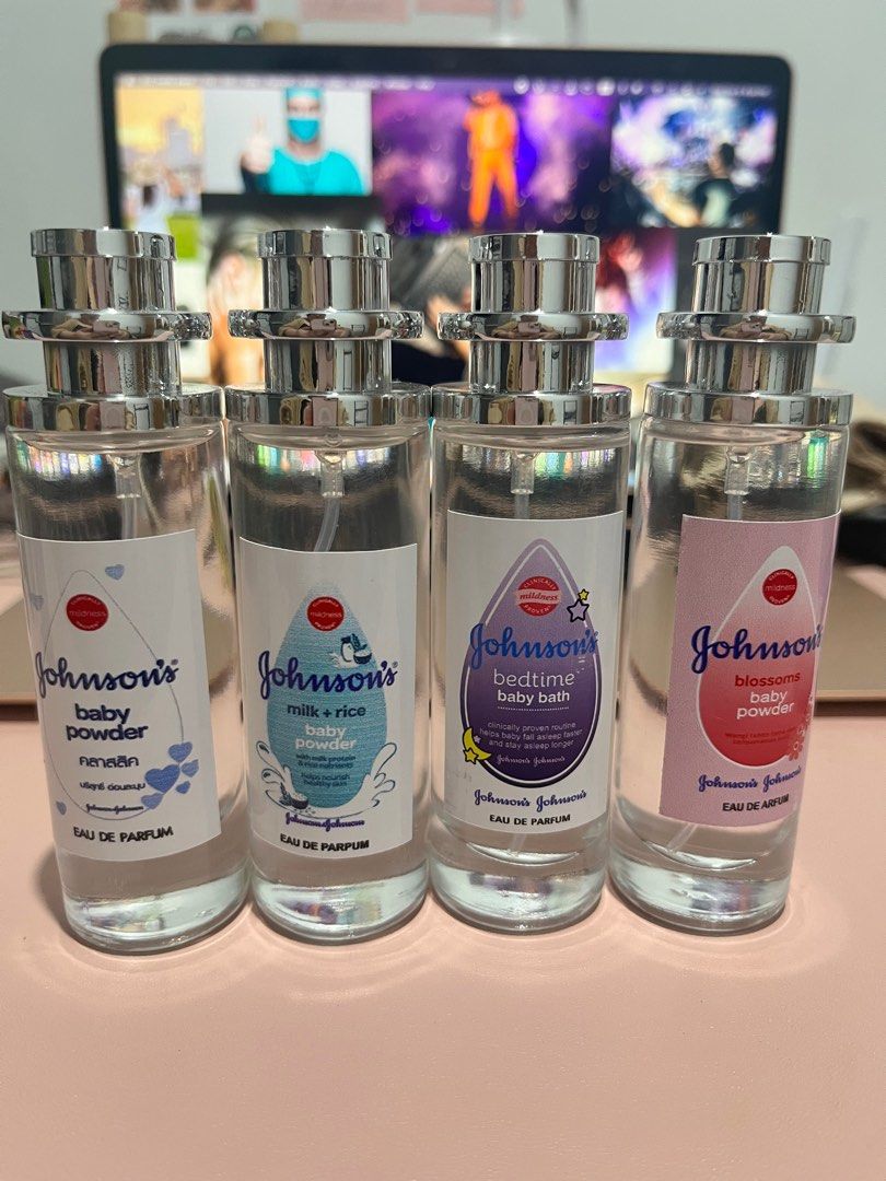 Johnson’s baby powder perfume (Category: Fragrance & Deodorants) located in Tacloban City. Submitted by deedeecat (Listing ID 1343166958, Image 1). Description: Johnson’s baby powder perfume from Bangkok. Available in baby powder, milk + rice, blossoms and bedtime variants. 35ml..