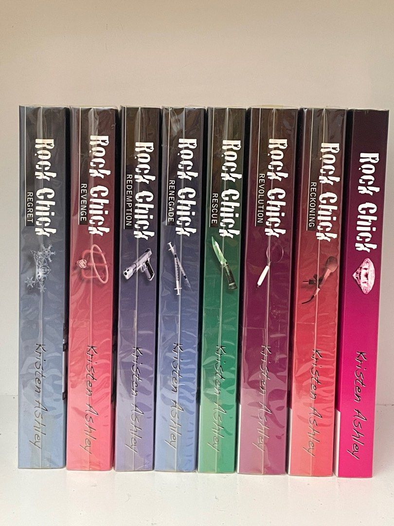 Kristen Ashley - Rock Chick (Category: Storybooks) located in Tacloban City. Submitted by declutterpatter (Listing ID 1343072566, Image 1). Description: ▪️P500 each ▪️P4,000 if set ▪️The pink one is already unwrapped, but the other books are still sealed. ▪️MOP: Gcash and Gotyme ▪️MOD : J&T ▫️Shipping fee: (depends on the number of books you plan to buy) pm for more details .