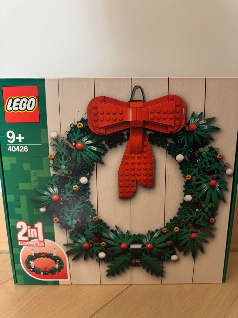 Lego 40426 Christmas Wreath 2-in-1, 興趣及遊戲, 玩具& 遊戲類