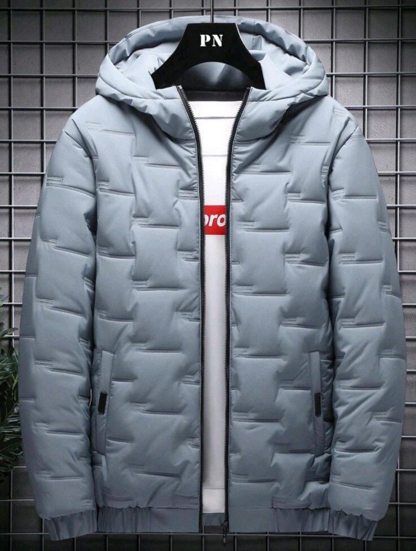 New Men's Hooded Winter Padded Coat Jacket (Category: Coats, Jackets and Outerwear) located in Antipolo. Submitted by keanqd (Listing ID 1343030133, Image 1). Description: Men's Hooded Padded Winter Coat Jacket 2XL Dusty Blue New without Tag bought in Shein RFS: too tight for my husband's 39 waistline when enclosed shipping c/o buyer.