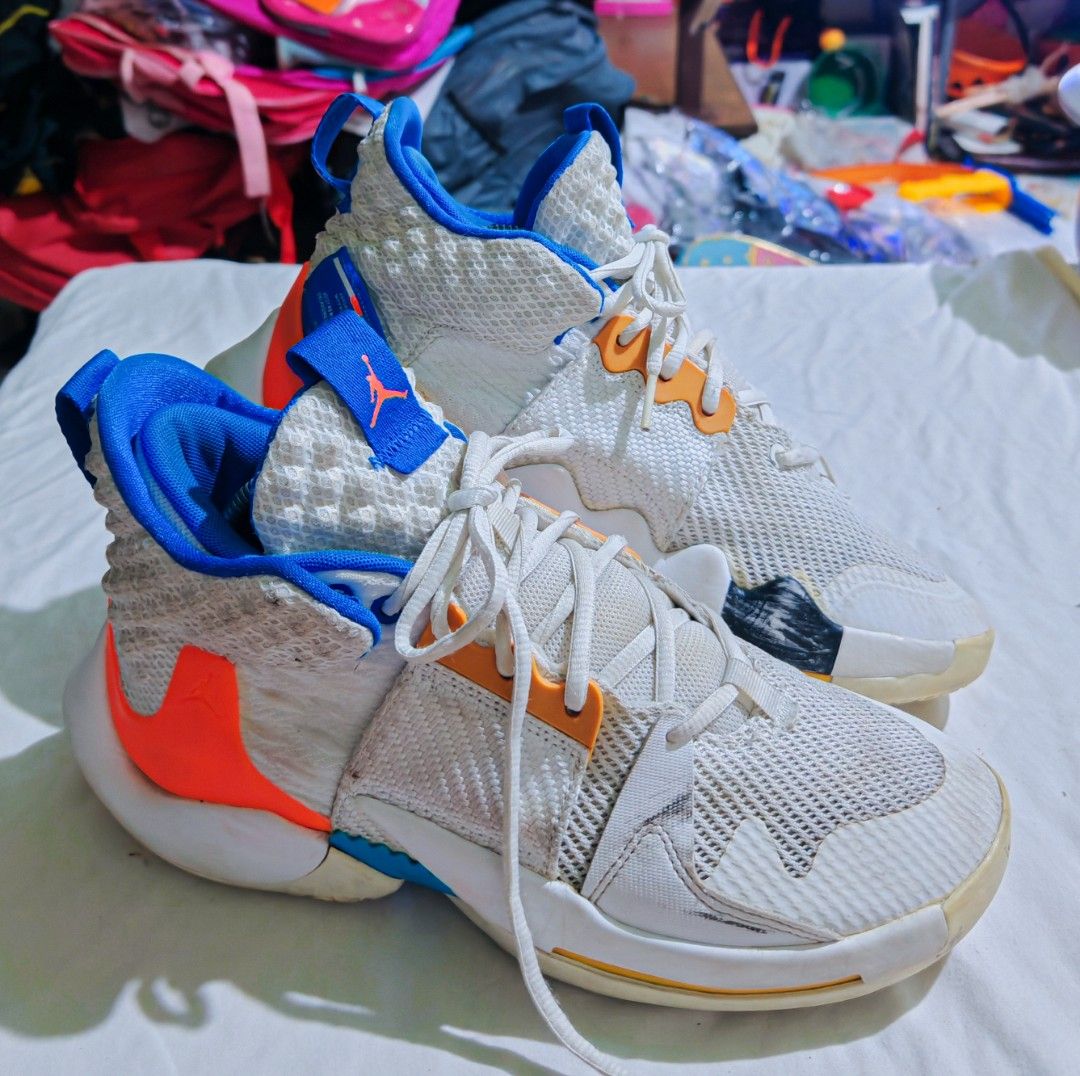 Orig Nike Air Jordan Why not Zero (Category: Sneakers) located in Taguig. Submitted by mystuff4youph (Listing ID 1343102906, Image 1). Description: Original Guaranteed NIKE AIR JORDAN WHY NOT ZERO Verygood condition US8 41EUR 26cm men No issue no flaw No major heeldrag Need slight cleaning lang Lp stated.