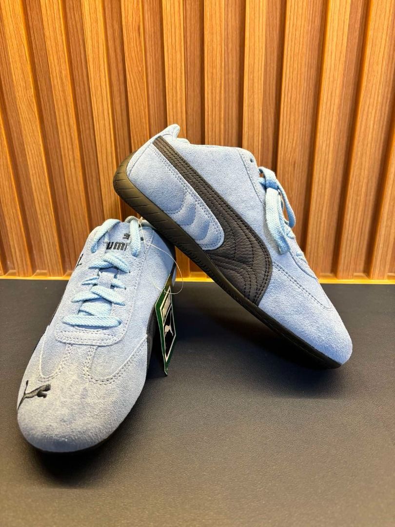 Puma Speedcat Archive Specially for you! (Category: Sneakers) located in Taguig. Submitted by mariopolis (Listing ID 1343151385, Image 2). Description: Colour: Team Light Blue-Club Navy Style: 398847_01 Size : EU 38.5/ US 6.5/ UK 5.5 An icon of racing culture, the PUMA Speedcat has been synonymous with speed, precision, and unparalleled performance for over 25 years. It originated as a fireproof Formula 1® footwear style, but over the decades it 