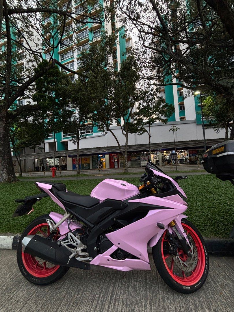 R15 V3 pink, Motorcycles, Motorcycles for Sale, Class 2B on Carousell