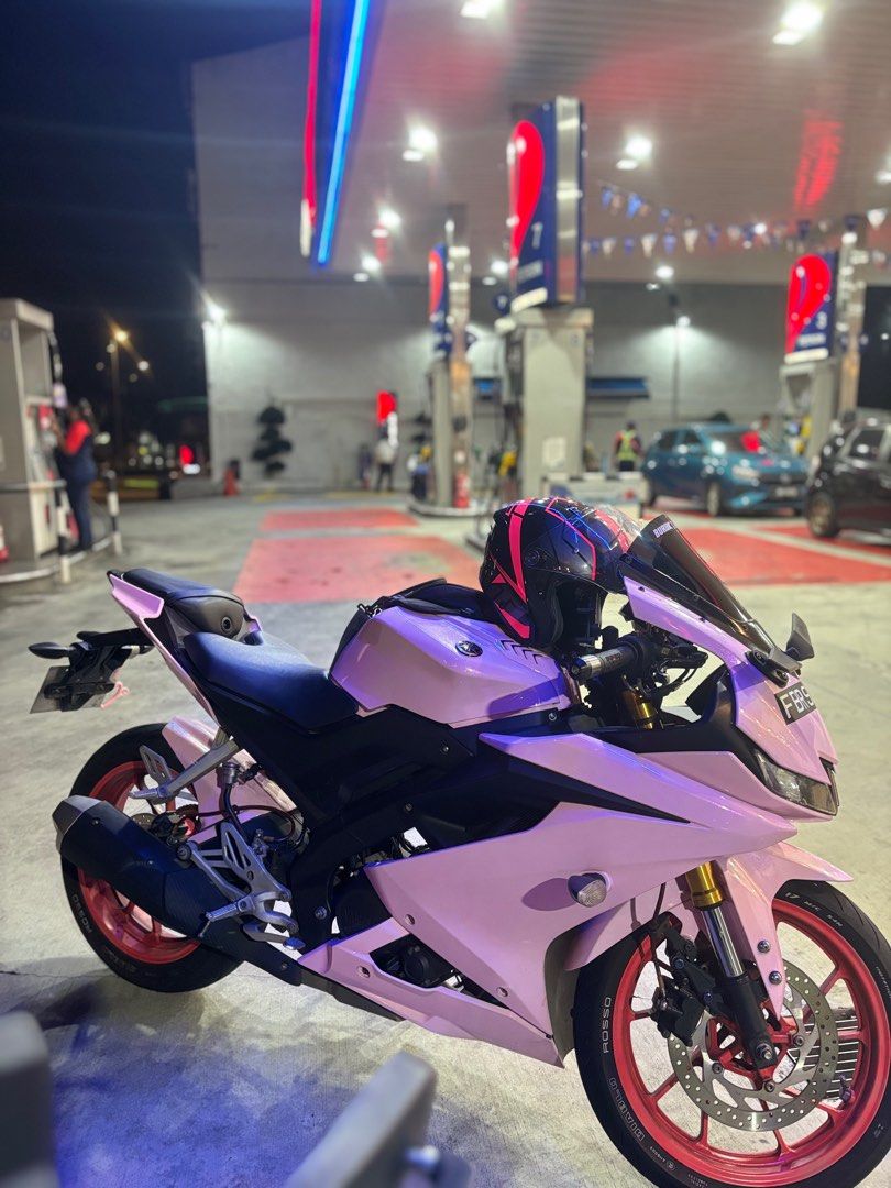 R15 V3 pink, Motorcycles, Motorcycles for Sale, Class 2B on Carousell
