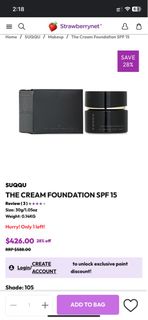 Suqqu cream foundation 105 SUQQU - 晶採光艷粉霜 105 (記憶奶油粉底霜 ) 64230511492737110