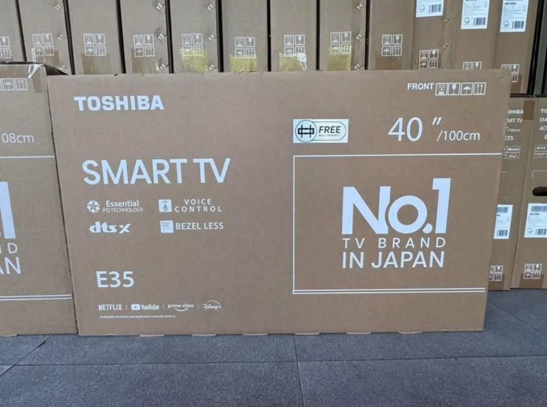 TOSHIBA ANDROID TV (Category: TV) located in Quezon City. Submitted by st_jericho (Listing ID 1343061422, Image 1). Description: TOSHIBA ANDROID TV Brandnew 3 years warranty Cash on Delivery or Pickup Pricelist: 40E35NS ₱13,500 43V35NS ₱15,500.