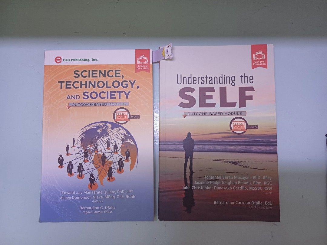 Understanding the self and STS books (Category: Textbooks) located in Valenzuela. Submitted by kvcarts (Listing ID 1343071351, Image 1). Description: 150 each book, 290 set.