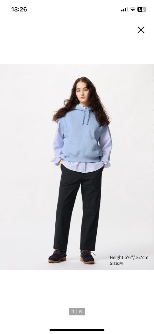 Uniqlo Relaxed Ankle Pants (Category: Jeans) located in Iloilo. Submitted by trixiaaa18 (Listing ID 1343072589, Image 1). Description: Size small and fits 24-26 inch waists. Has an adjustable tie and good as new. Message for inquiries .