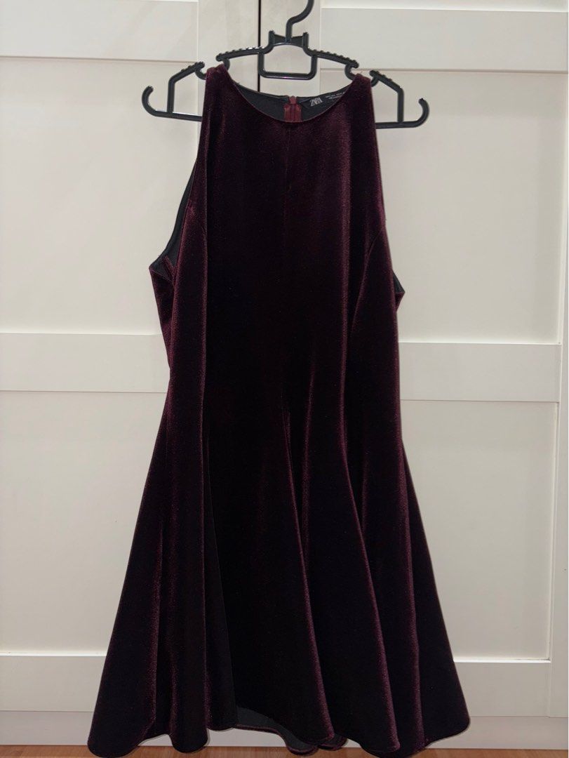 ZARA Mini Dress Velvet, Women's Fashion, Dresses & Sets, Dresses on  Carousell