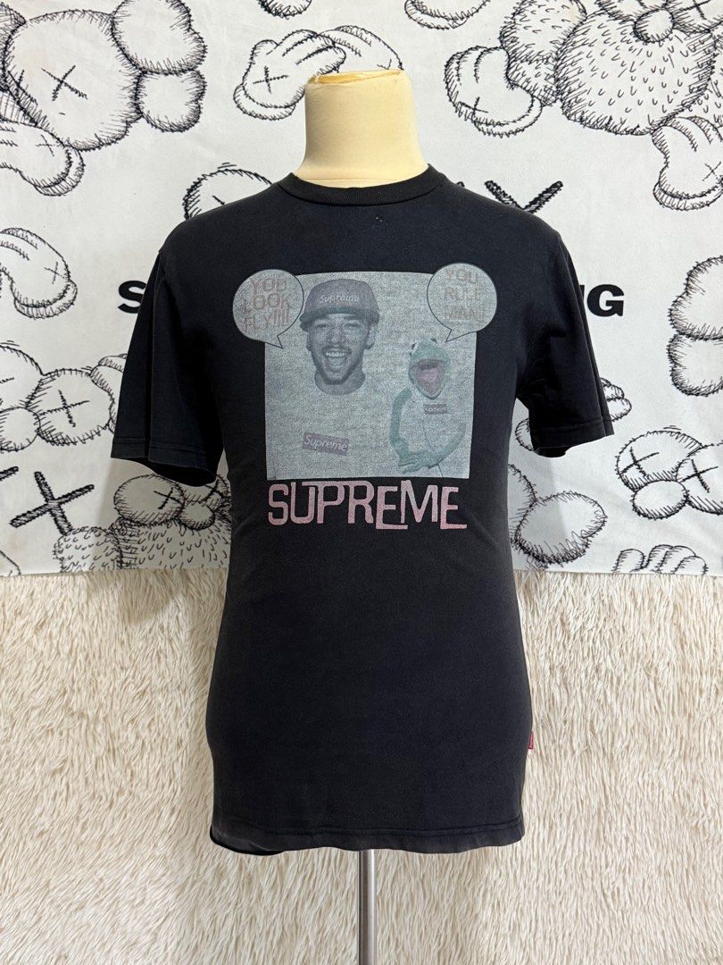 ( M ) VINTAGE SUPREME x TERRY RICHARDSON x KERMIT TSHIRT, Men's Fashion