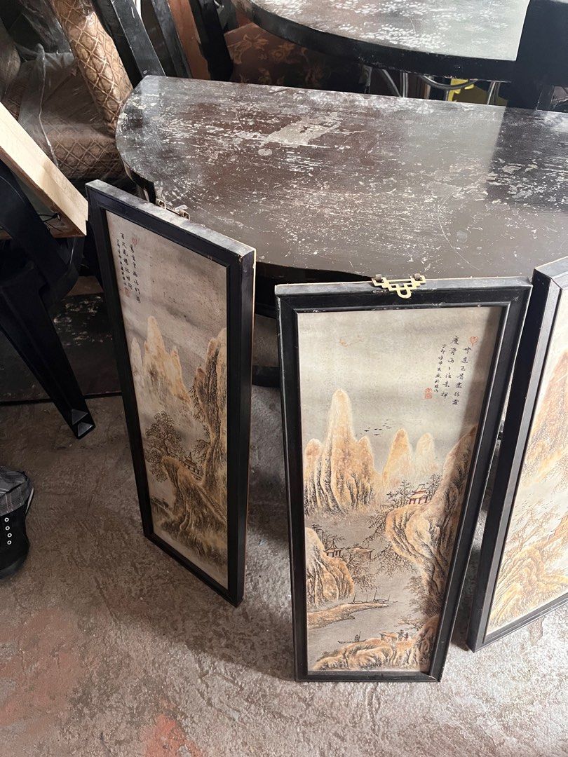 Asian watercolor wall frame (Category: Wall Decor) located in Makati City. Submitted by bodegamnl (Listing ID 1343235491, Image 2). Description: asian watercolor wall frame As is.