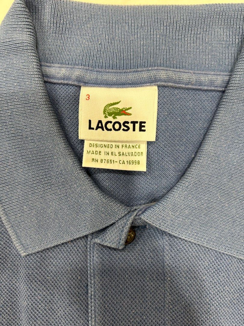 Authentic Lacoste Mens Polo Shirt (Category: Tshirts & Polo Shirts ) located in Quezon City. Submitted by kaye_y (Listing ID 1343230334, Image 3). Description: Authentic Lacoste Mens Polo Shirt Size 3 .