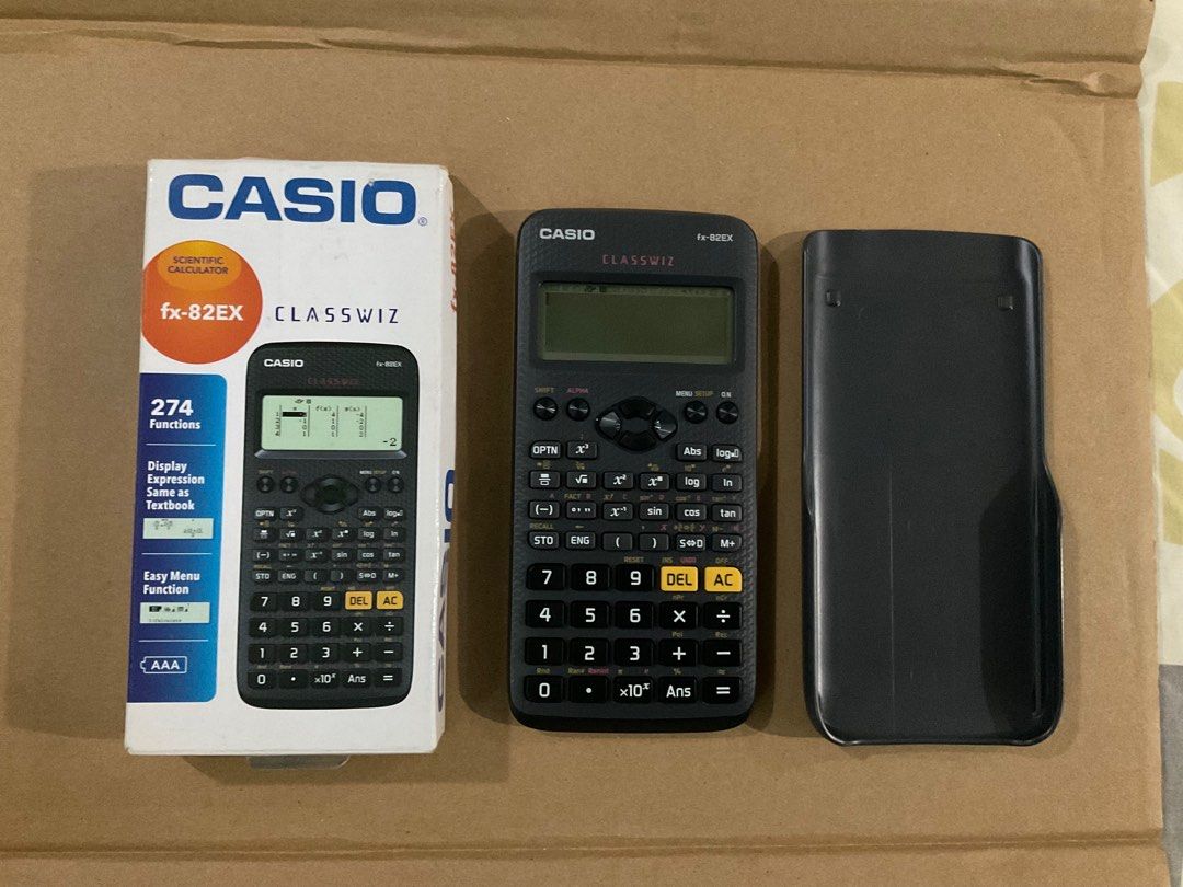 Casio Classwiz Calculator fx-82EX (Category: Other Gadgets) located in Quezon City. Submitted by agames (Listing ID 1343224445, Image 2). Description: PRC approved calculator model Includes calculator manual and box..