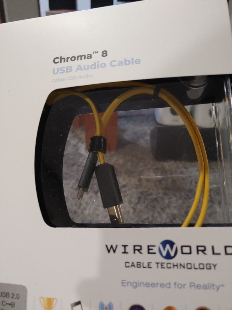WireWorld Chroma 8 USB 2.0 to Type C Audio Cable | Clearer Bass, Audio ...