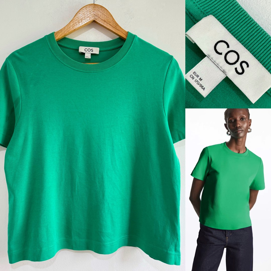 COS Regular Fit Green Shirt, Women's Fashion, Activewear on Carousell