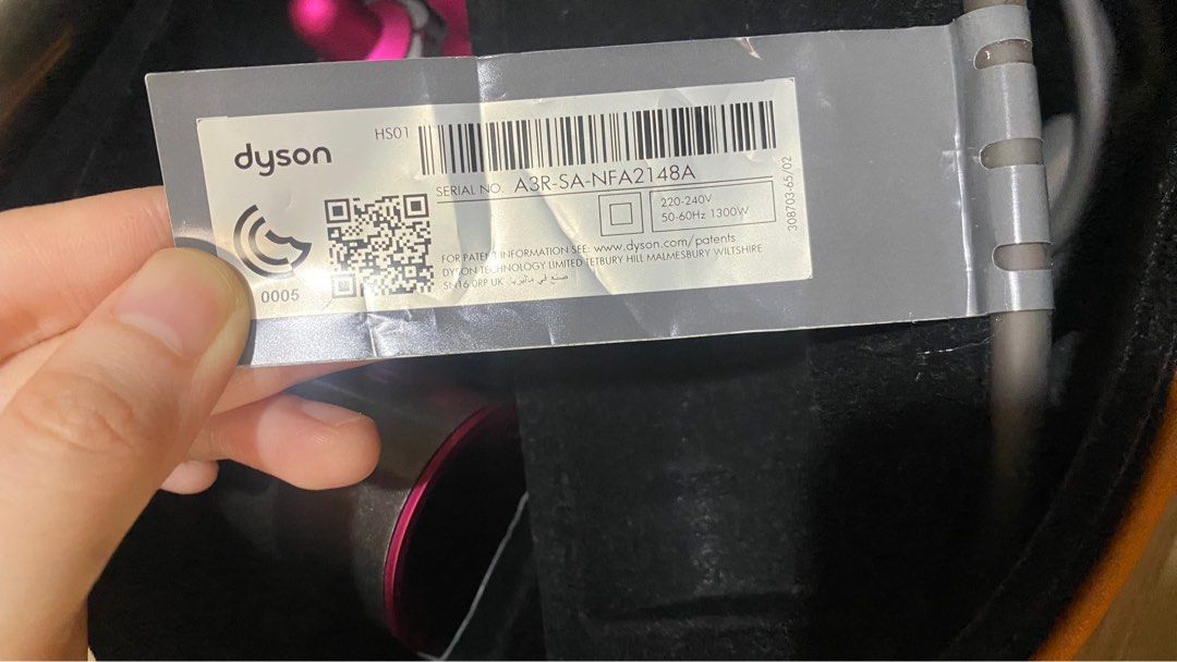 Dyson Airwrap - Hair Curler (Category: Hair) located in Quezon City. Submitted by celRis (Listing ID 1343336896, Image 2). Description: - Barely used - Container has slight damages in the leather - 220-240V - Open to meetups for sure buyers. But can only do meetups in SM North, Trinoma, or Vertis.