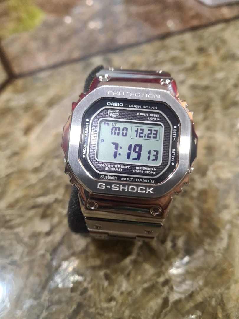 G-Shock Casio Watch, Touch Solar, Silver Strap (Module No. 3459 