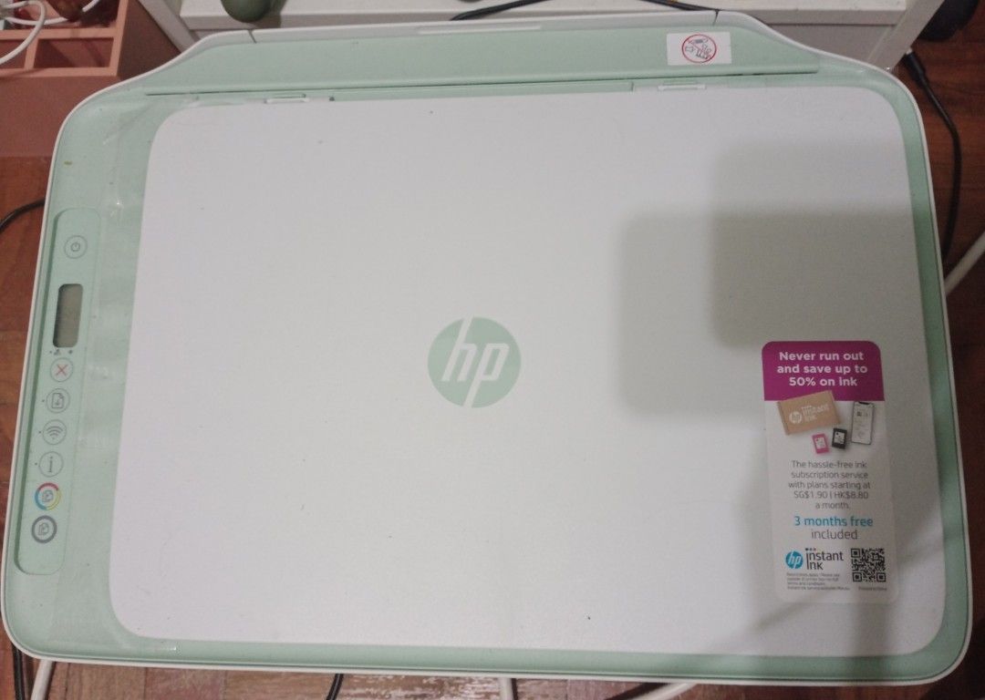 HP Printer (Category: Printers, Scanners & Copiers) located in Singapore. Submitted by cxmxy123 (Listing ID 1343337685, Image 2). Description: HP printer, seldom used. Will need to refill the ink. Selling as I'm moving house. Please arrange your own delivery or pick up..