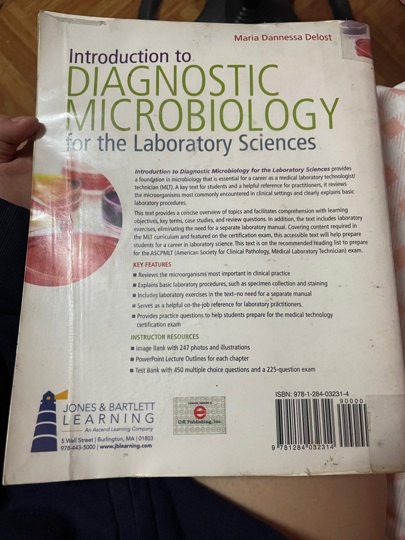 Introduction to diagnostic microbiology Delost (Category: Textbooks) located in Angeles City. Submitted by Katana (Listing ID 1343273219, Image 2). Description: has highlights well used.