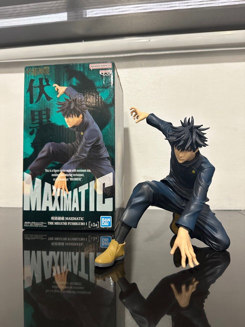 Maximatic Megumi Fushiguro (Category: Figurines & Statues) located in Caloocan City. Submitted by yakisobro (Listing ID 1343273161, Image 1). Description: FOR SALE BIB Maximatic Megumi Fushiguro No issues, complete with box Kept in a glass cabinet LOC: QC/Caloocan MOP: Gcash/BPI MOD: Grab, Lalamove, Meetup.