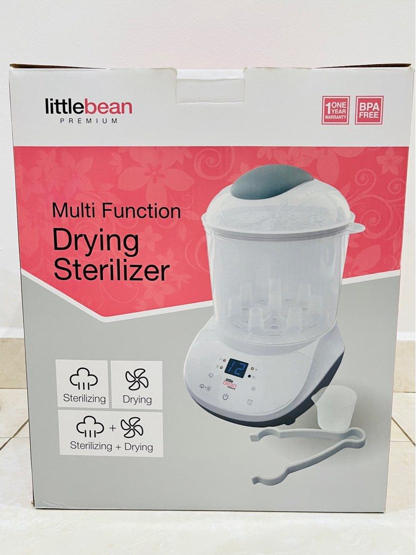 Multi function Drying Steam Sterilizer (Category: Breastfeeding & Bottle Feeding) located in Johor Bahru. Submitted by cofeewoon (Listing ID 1343312451, Image 1). Description: Brand: Little Bean Premium Condition: 9/10 Sterilising + Drying 2 layers, big volume .