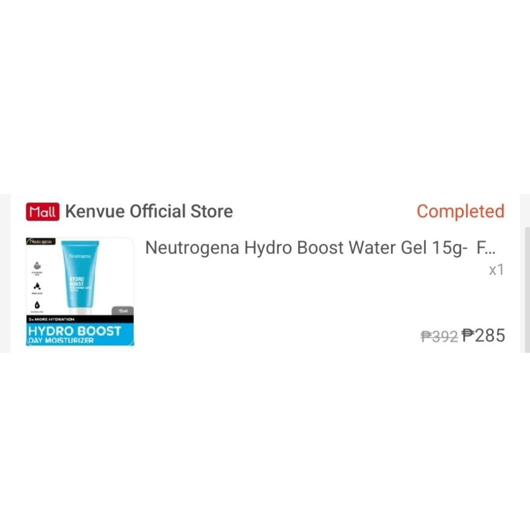Neutrogena Hydro Boost Water Gel 15g (Category: Face Care) located in Binan City. Submitted by ninjasinpyjamas (Listing ID 1343381065, Image 2). Description: SEALED AND UNUSED Got it on sale on Shop/ee RFS: Changing moisturiser brand I have 3 pieces available.